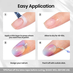 beetles in-use during glitter sponge nail art demonstrating easy cleanup benefit