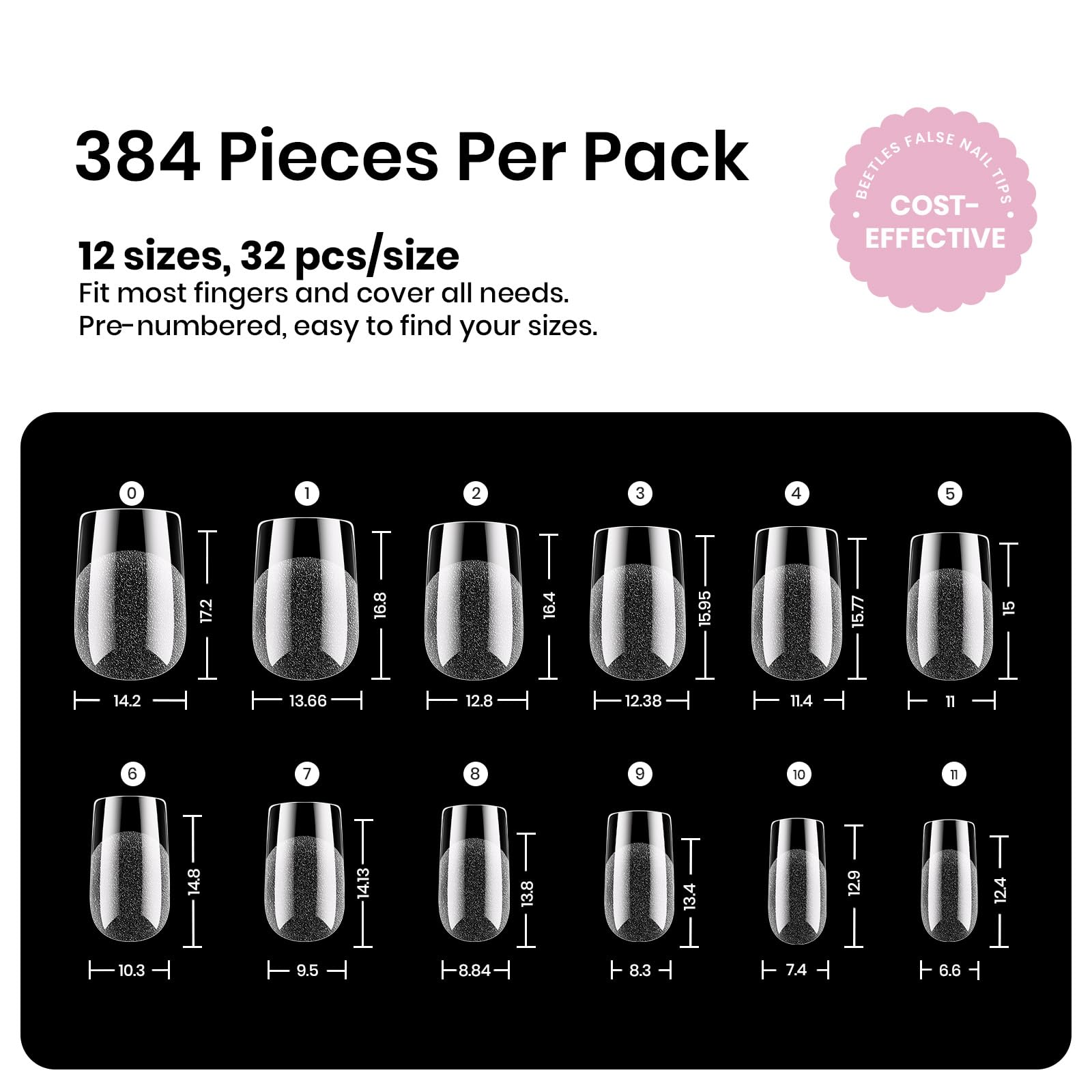 Beetles clear tips with nail art overlay enabling creative finishes benefit