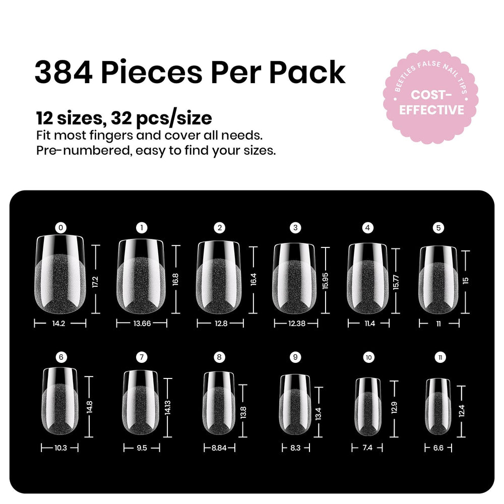 Beetles clear tips with nail art overlay enabling creative finishes benefit