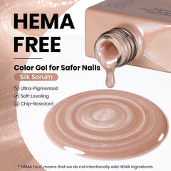 beetles painted nails on hand lifestyle showing subtle nude glassy finish benefit natural elegance