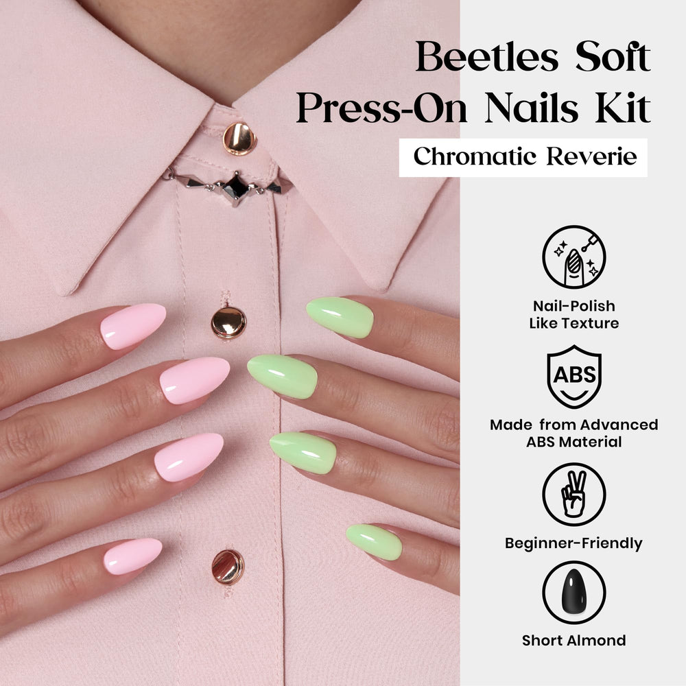 beetles nail variety flat lay displaying 24 colors and patterns for styling options