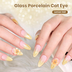 Beetles manicured hand wearing Lemon Veil showing salon-quality finish benefit