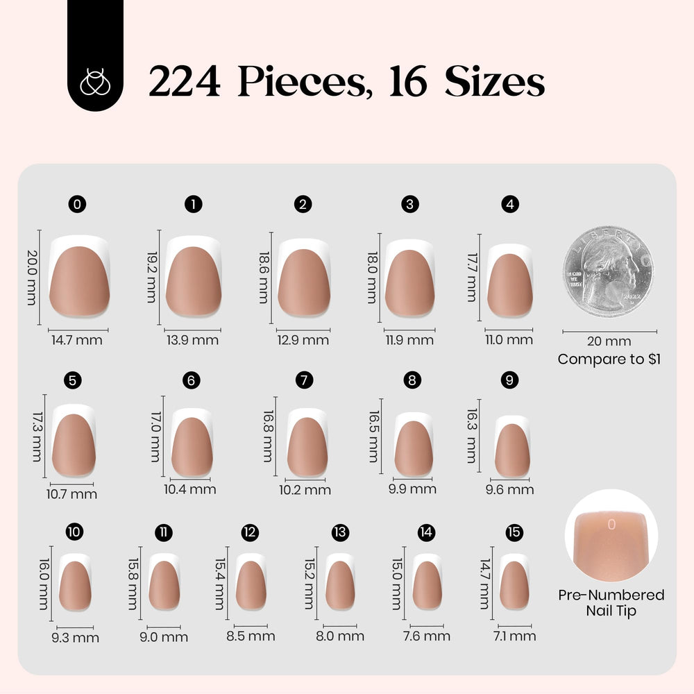 Beetles nails worn on hand model demonstrating polished look benefit