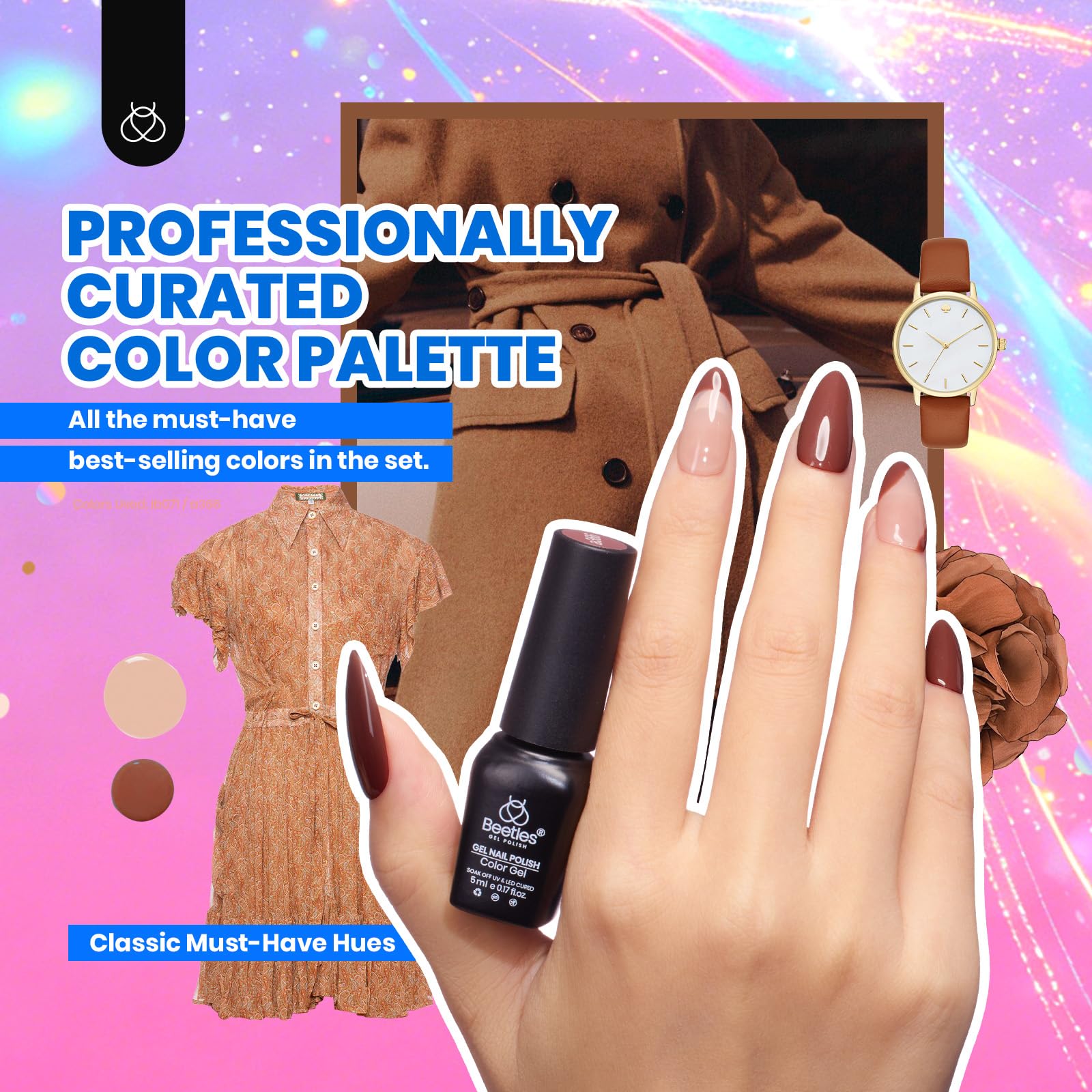 beetles nails in use lifestyle image showing salon-quality finished nails