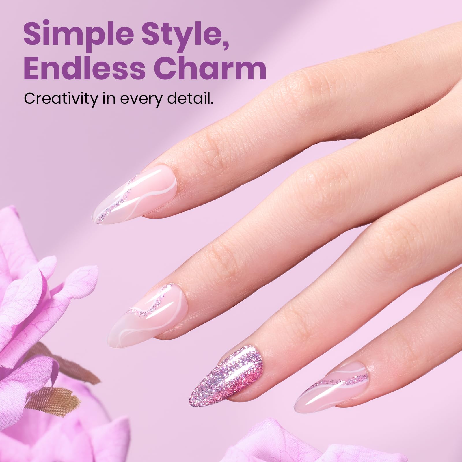 beetles Gel Polish on nails in use showcasing party-ready shine benefit