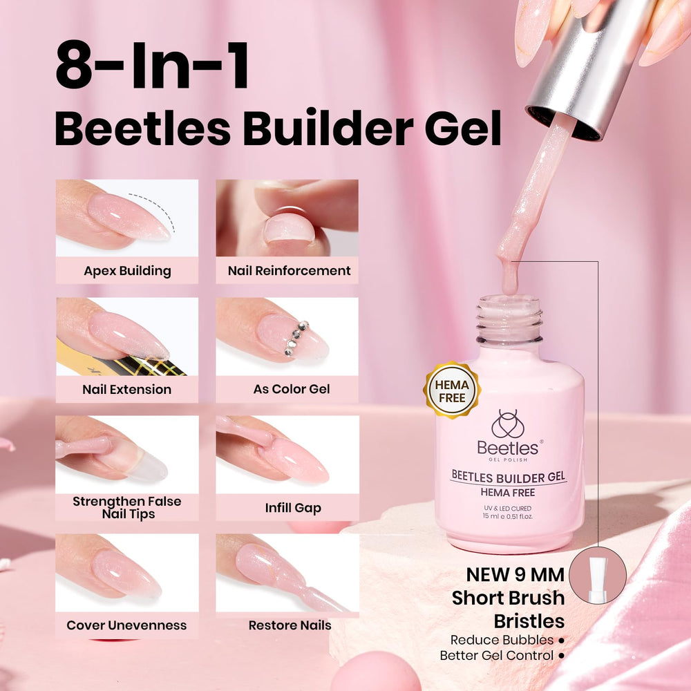beetles no-wipe base coat bottle label promoting better adhesion