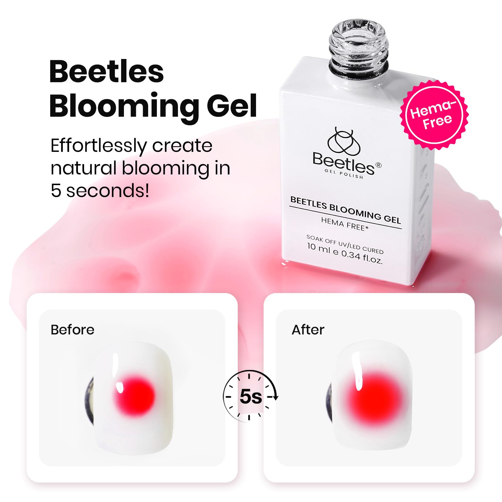 beetles no-wipe top coat on glossy finished nails for long-lasting shine