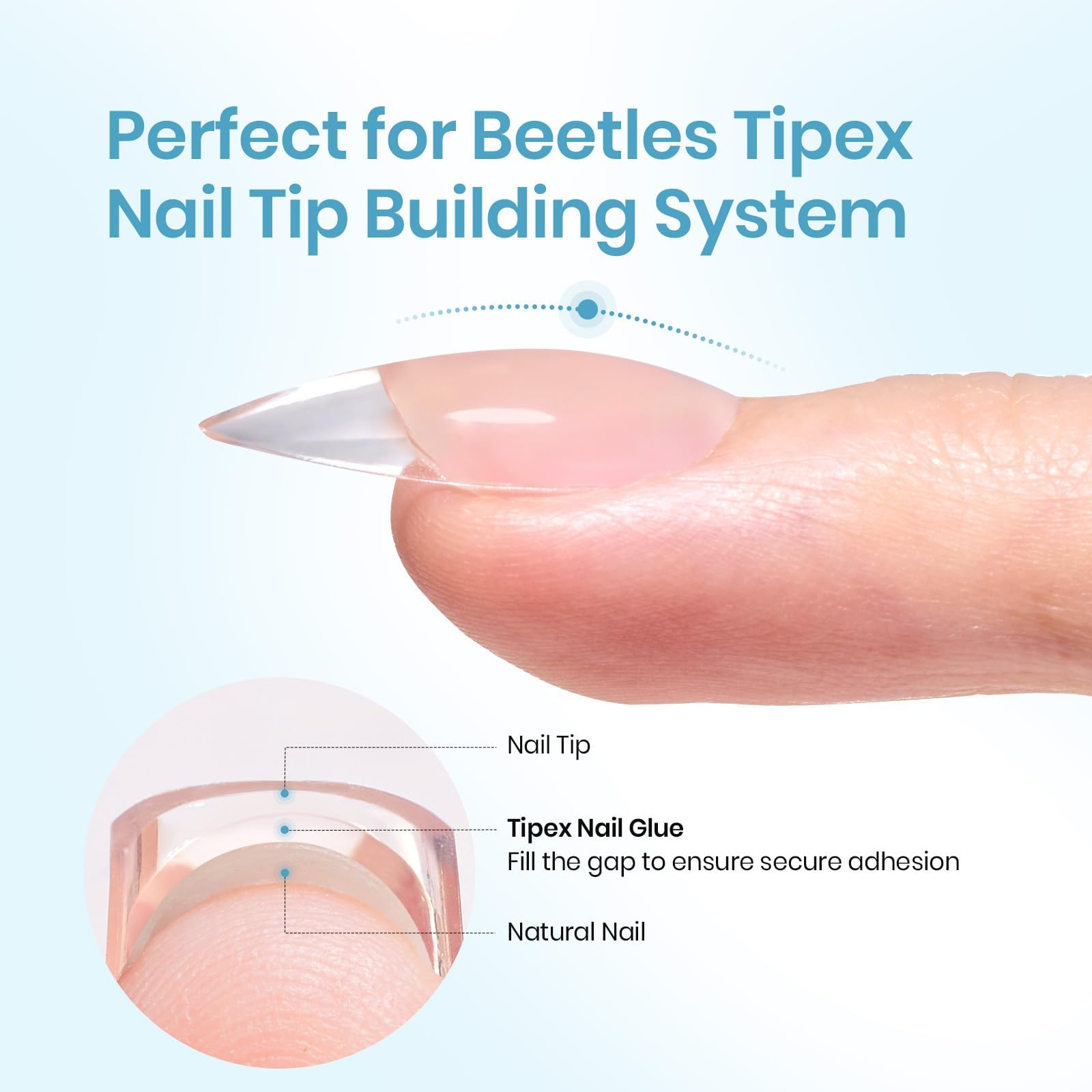 Beetles nozzle close-up showing controlled dispense for precise placement