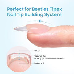 Beetles nozzle close-up showing controlled dispense for precise placement