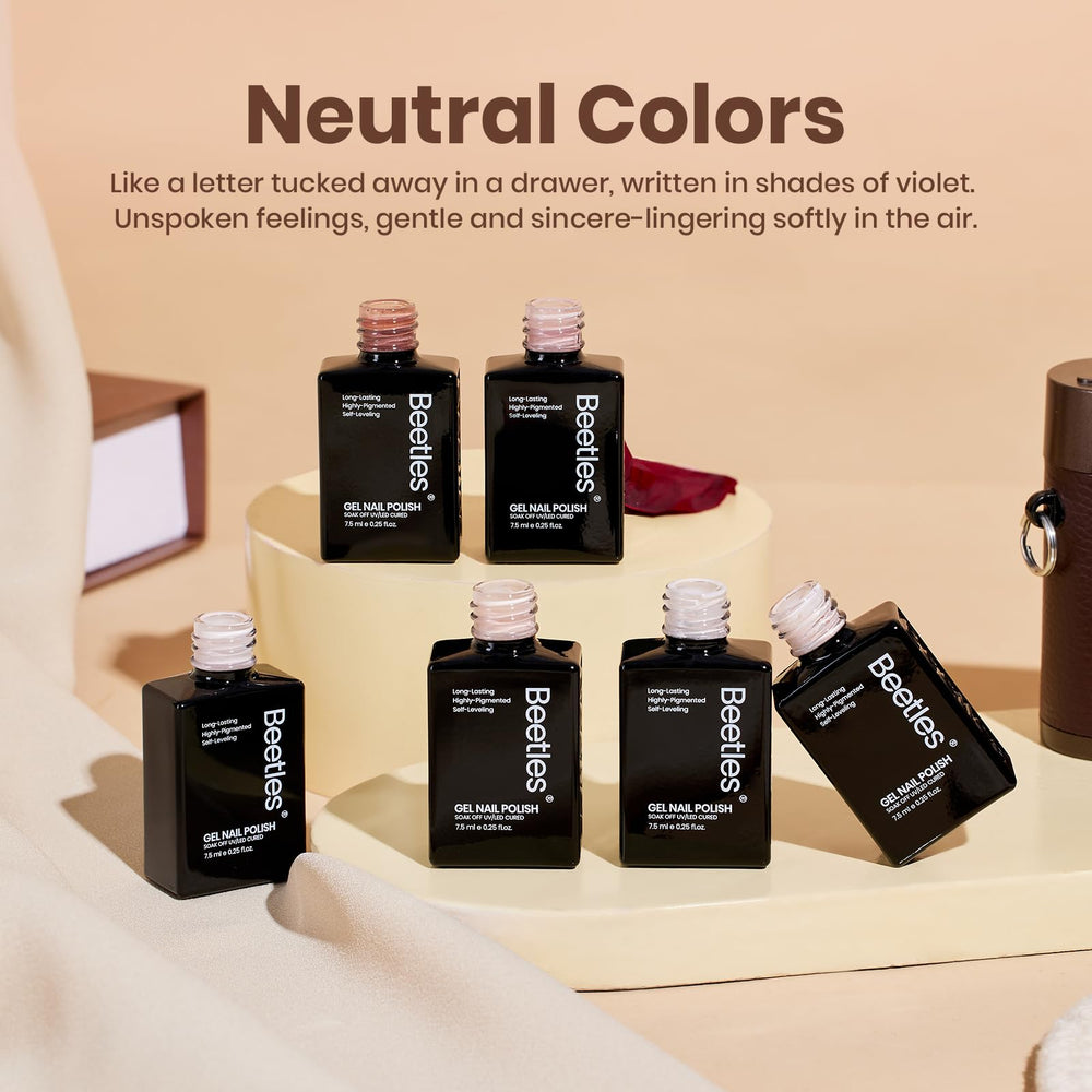 Beetles polished nails lifestyle photo showing glossy natural-looking finish