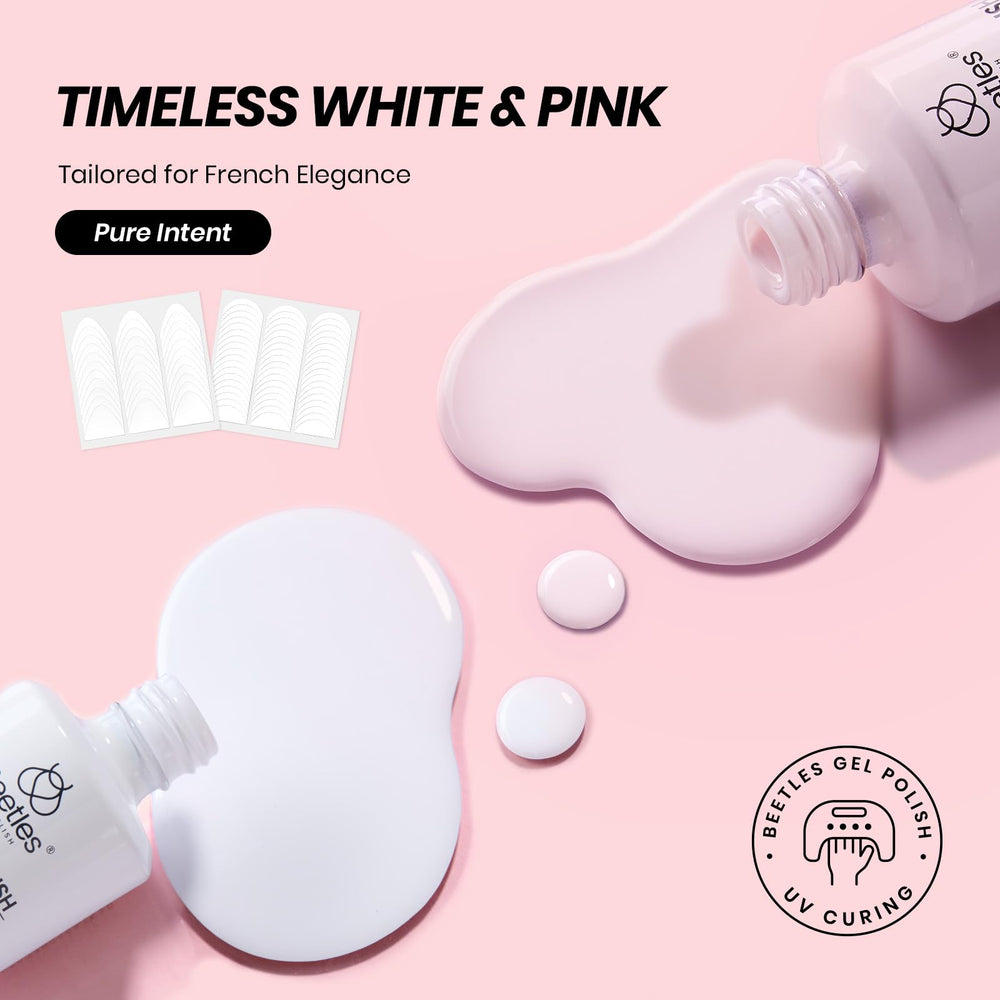 beetles nude pink bottle close-up showing smooth, buildable color