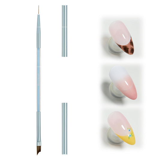 beetles oblique head brush front view for precise French tips