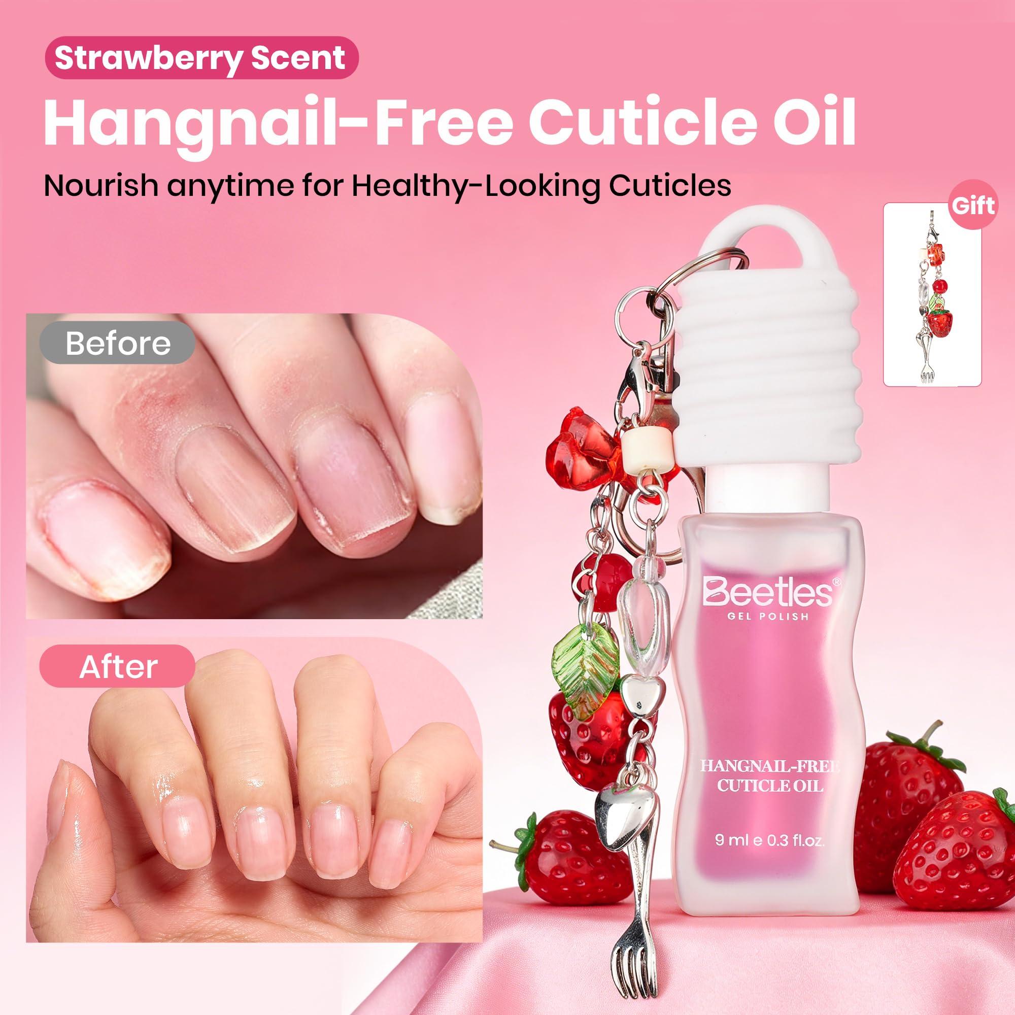 Beetles Gel Polish oil texture close-up showing lightweight formula absorbing fast