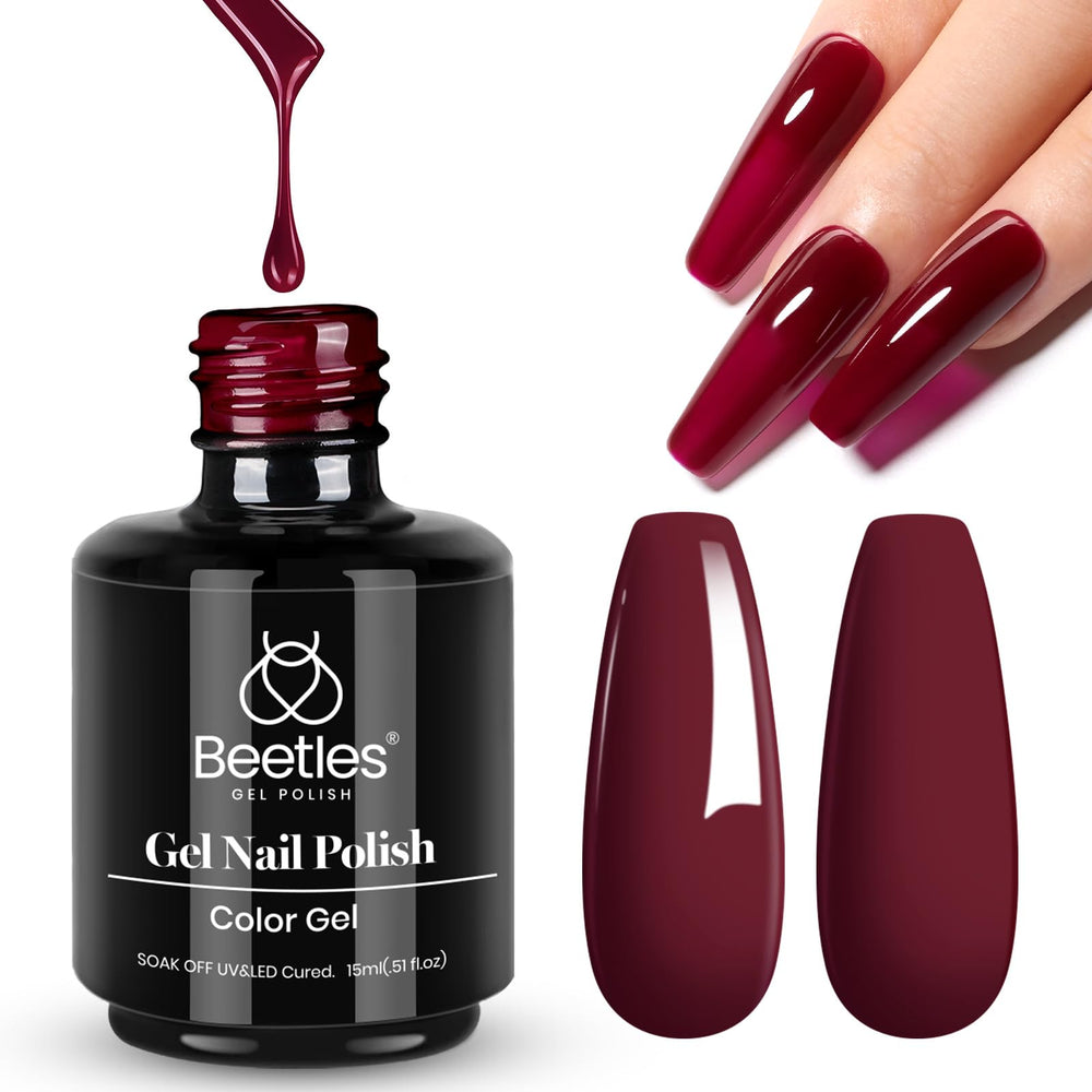 beetles gel polish oxblood packaging with cruelty-free badge reassuring ethics