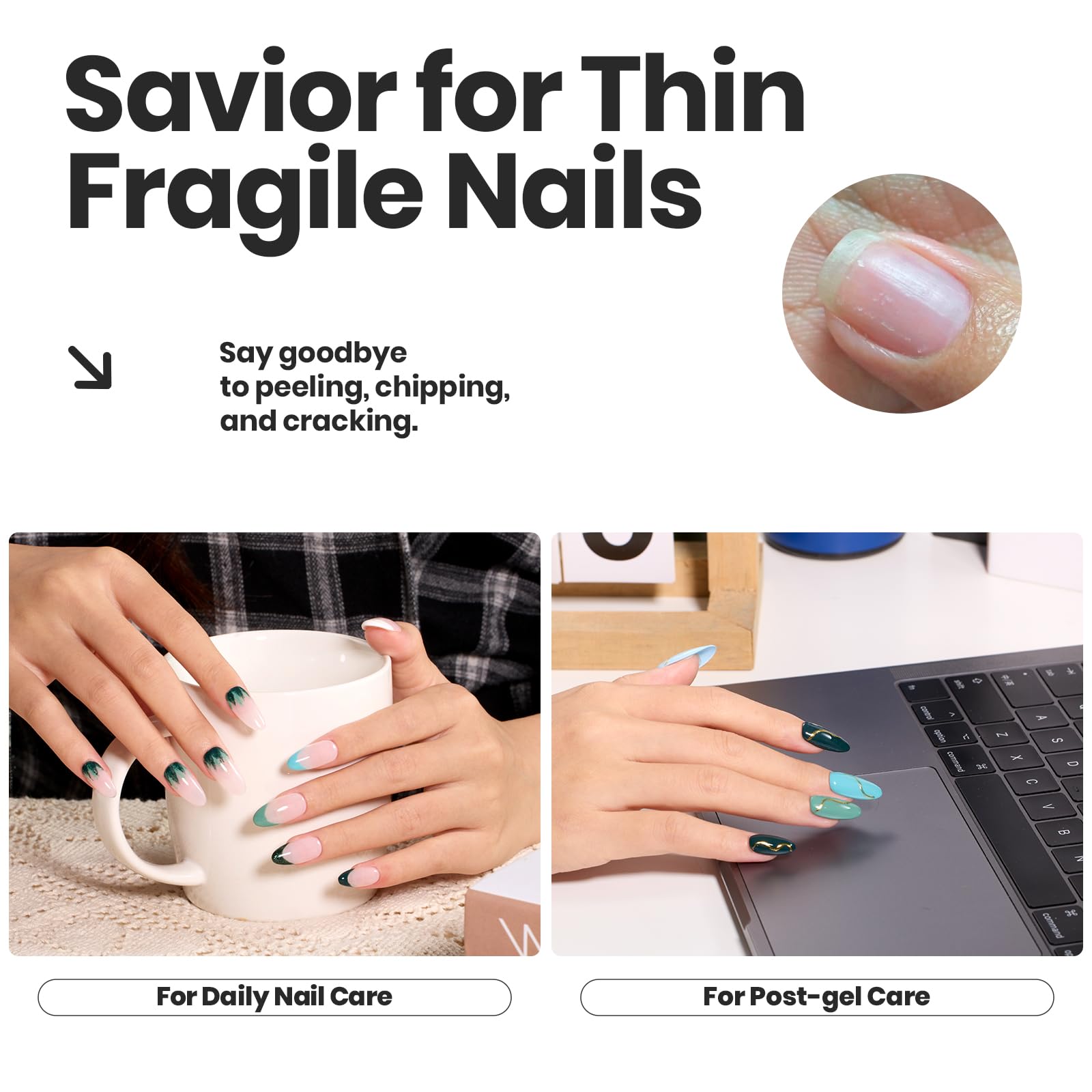 Beetles polish being applied to nails showing quick-dry convenience