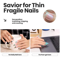 Beetles polish being applied to nails showing quick-dry convenience