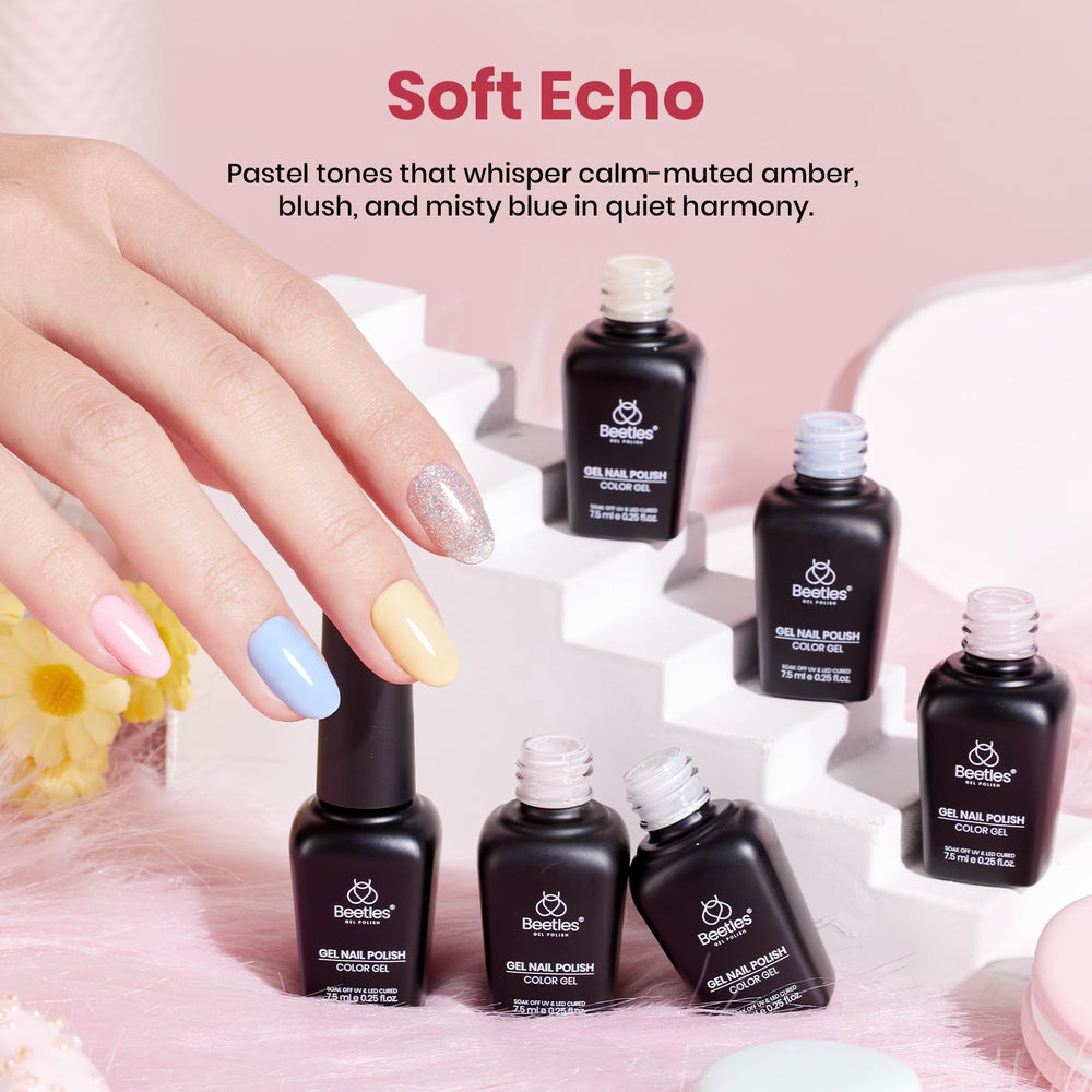 beetles pastel shades row display highlighting color variety and gentle tones