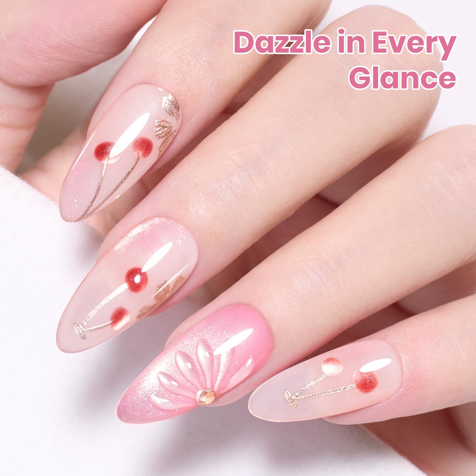 Beetles cured nail finished glossy to show high-shine result and durable wear