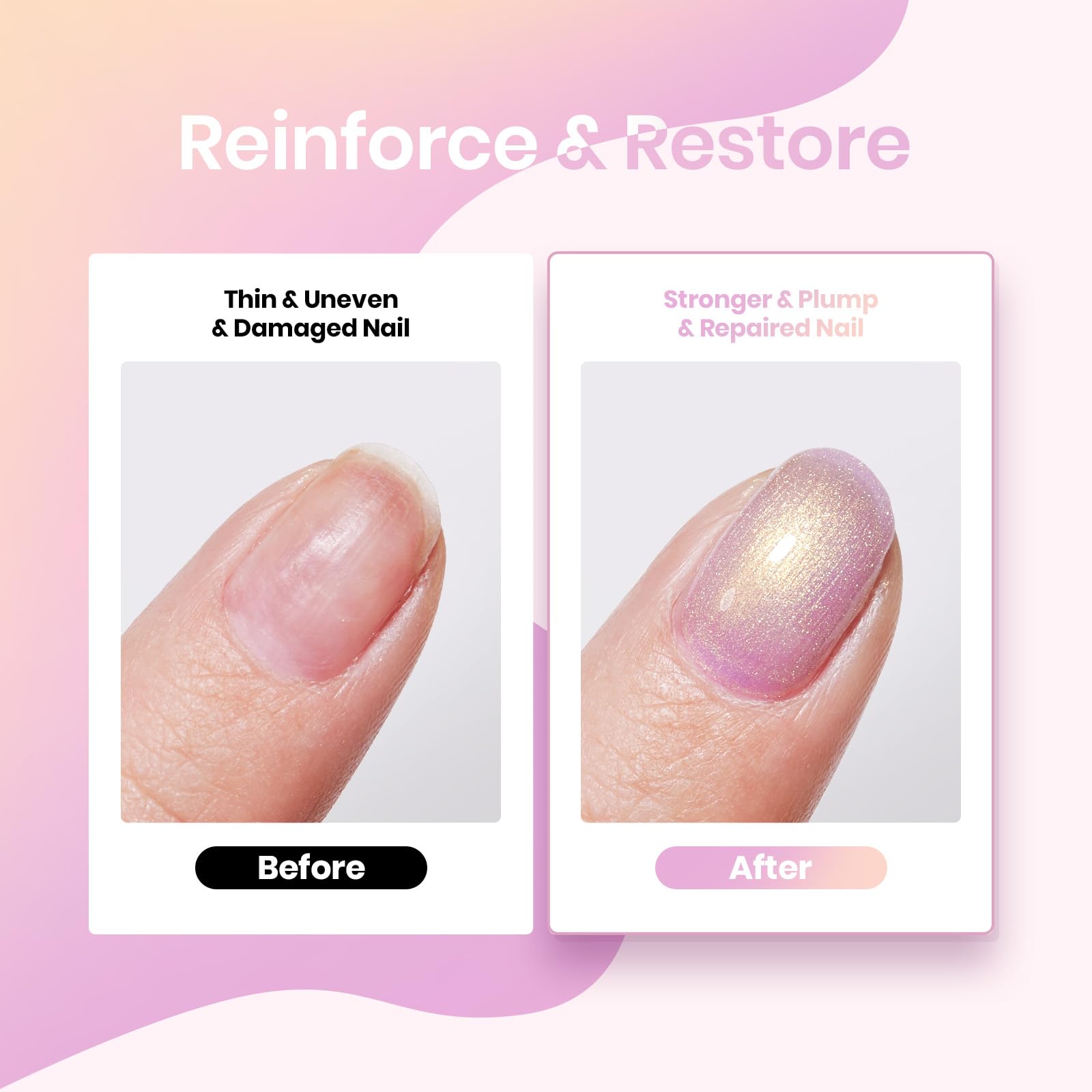 Beetles color swatches fan showing all six pastel pearl shades to plan manicures