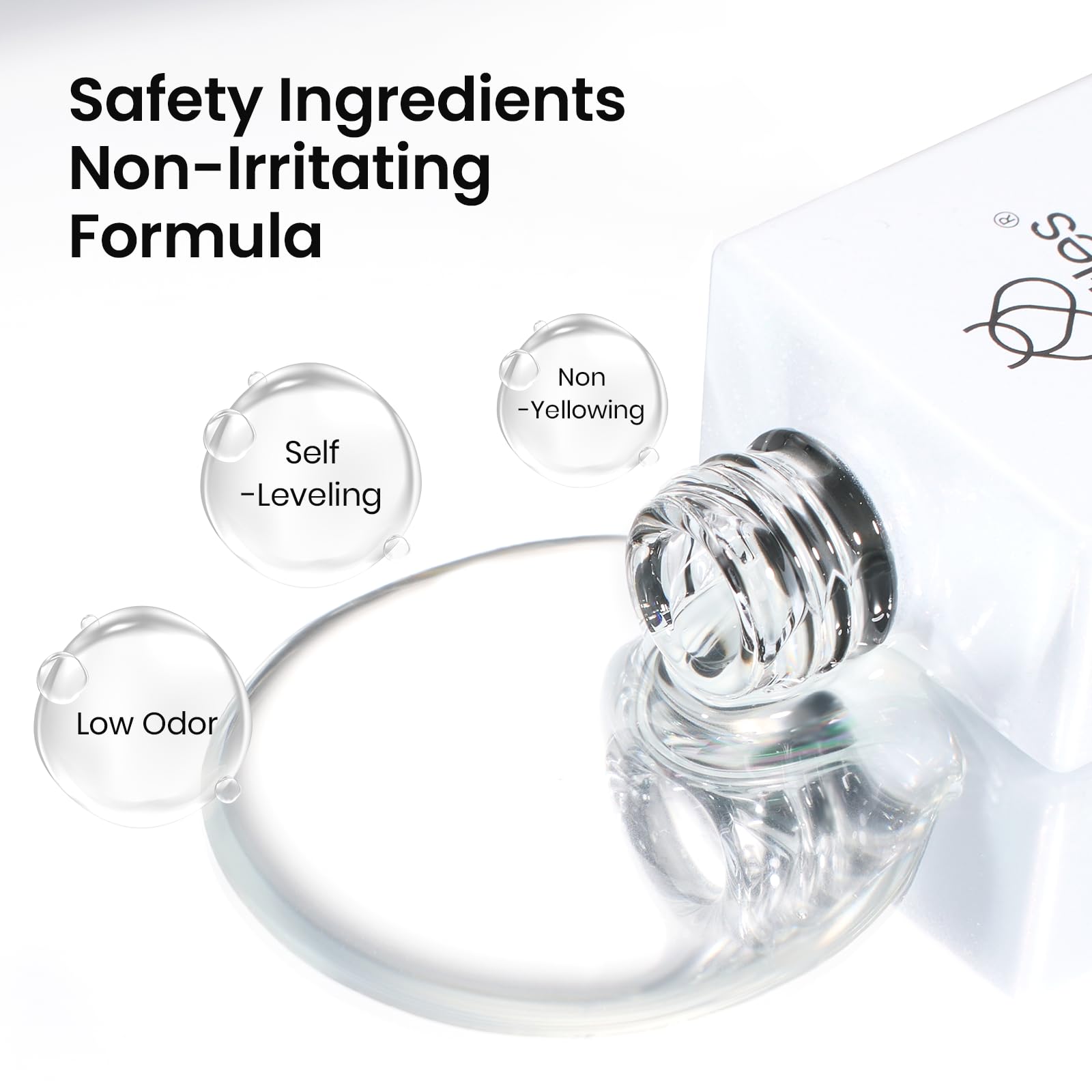 beetles gel polish label and ingredients view highlighting gentle formula benefits