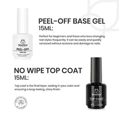 Beetles peeled-off polish being removed cleanly showing gentle nail-safe benefit