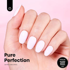 Beetles color-window bottle revealing true Cream Puff pink for accurate picks