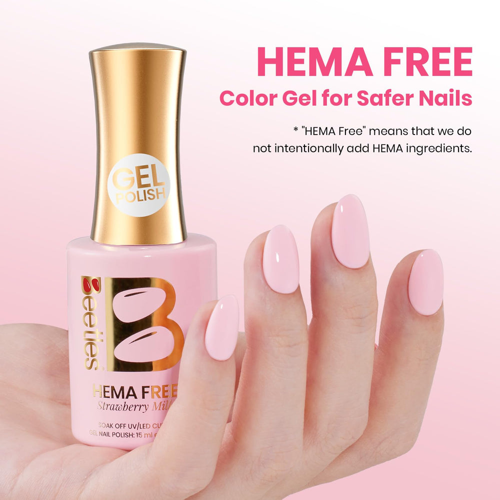 Beetles Gel Polish close-up label detail highlighting brand and shade name for confident choice