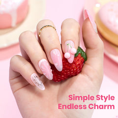 Beetles Gel Polish applied on nails during home manicure demonstrating glossy salon-like finish
