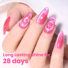 Beetles magnet effect close-up showing vivid cat eye shimmer for striking nails