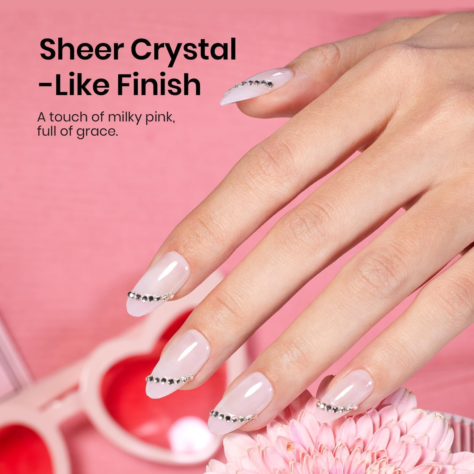 beetles polish on fingernails lifestyle scene showing salon-quality shine benefit