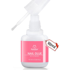 Beetles Gel Polish front bottle view showing compact 10ml glue and clear label for easy storage