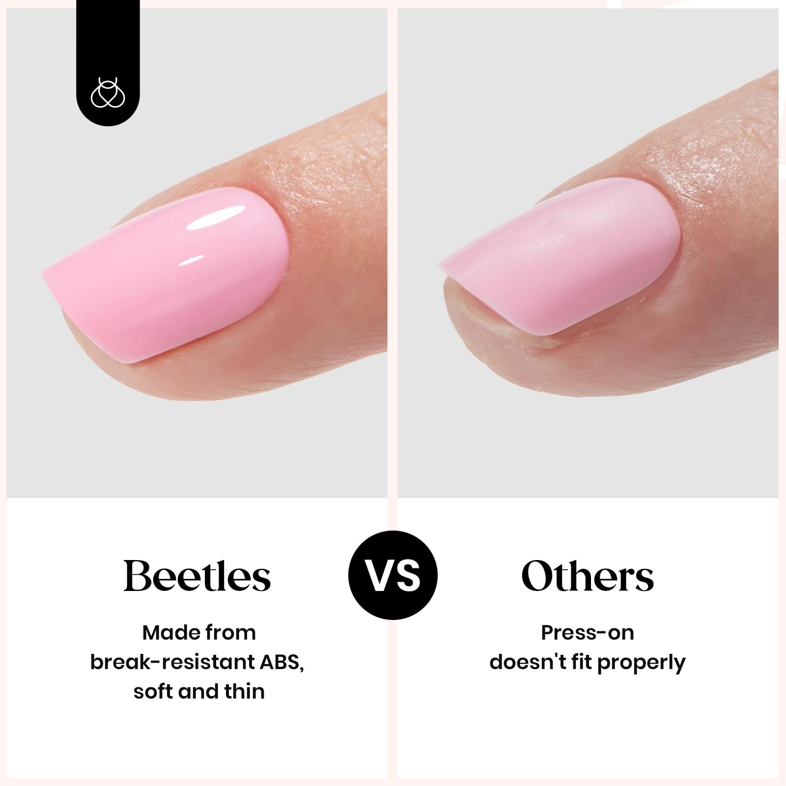 beetles size comparison on hand ensuring correct fit and natural look