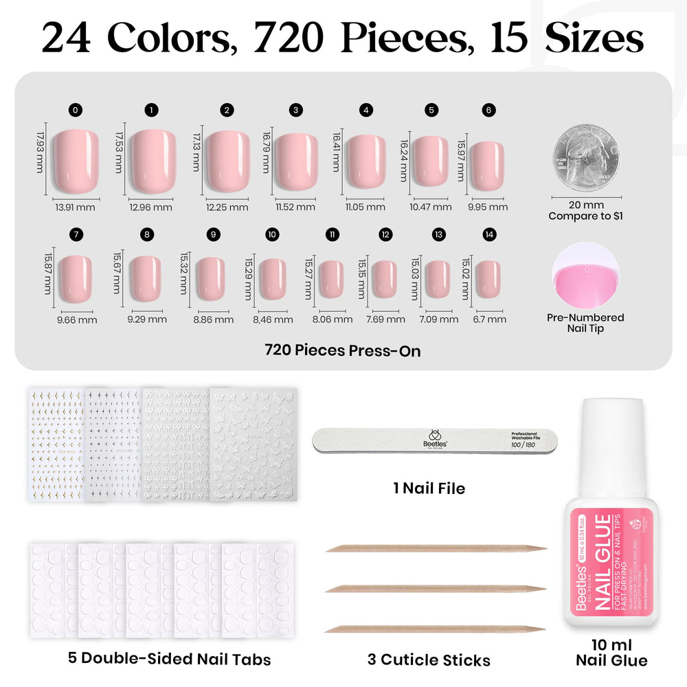 beetles nails worn on hand demonstrating natural fit and comfort