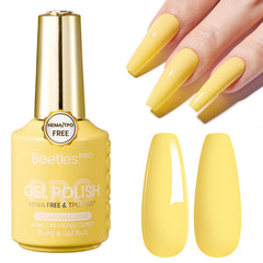 Beetles PRO Chamomile Light front bottle showing bright yellow shade and salon-quality finish