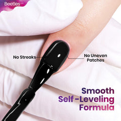 Beetles Gel Polish cap and label detail showing product name and usage guidance
