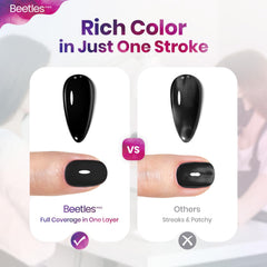 Beetles Gel Polish bottle beside salon lamp in professional salon for reliable curing