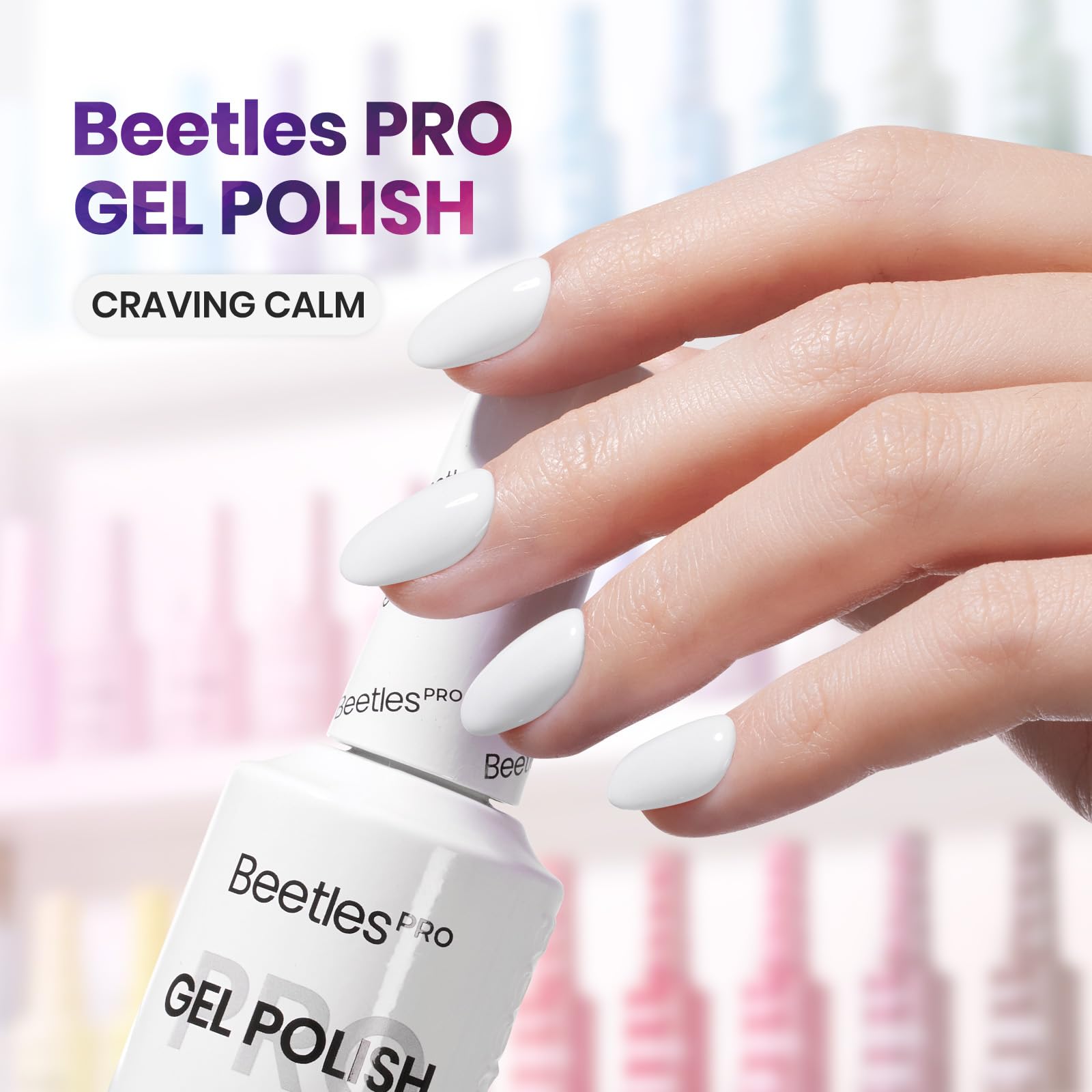 Beetles Gel Polish brush and cap detail demonstrating easy control and precise application