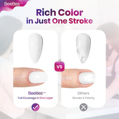 Beetles Gel Polish French manicure example illustrating crisp white tips and salon look
