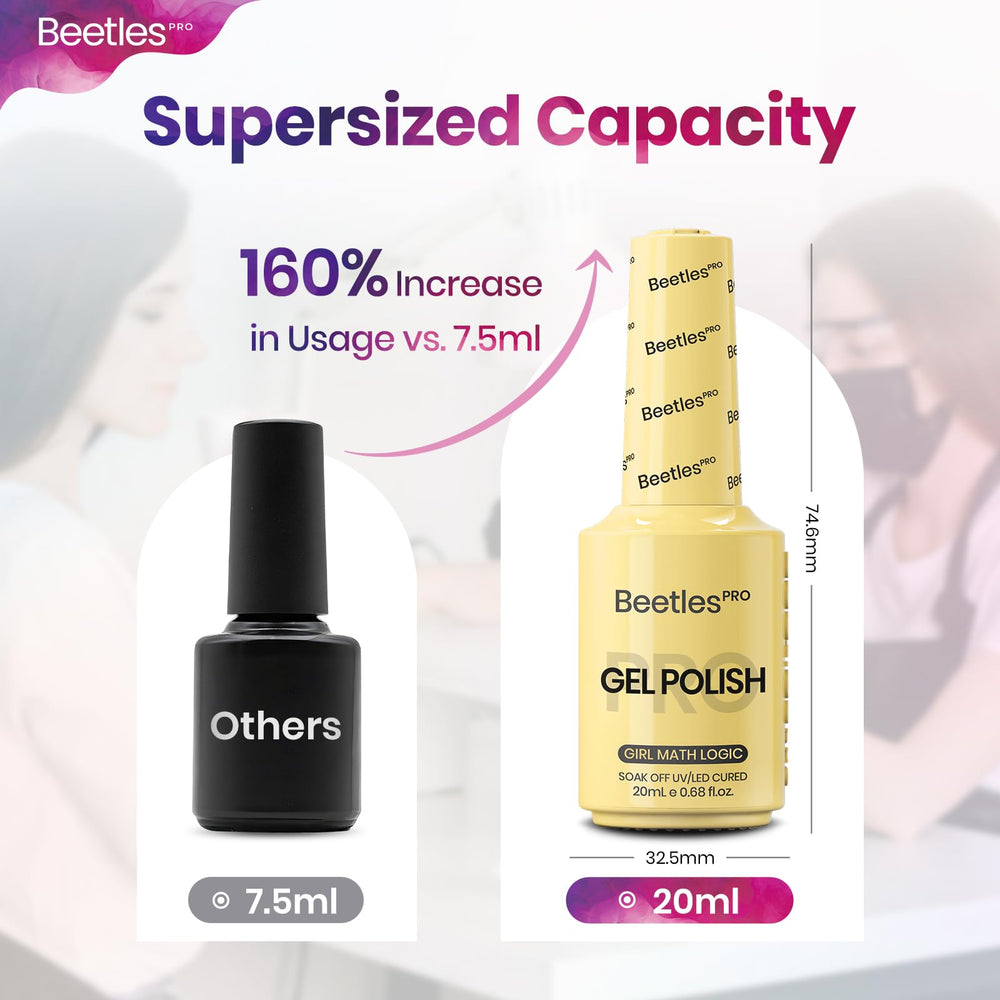 Beetles PRO bottle beside LED lamp showing proper curing setup for long-lasting shine and durability