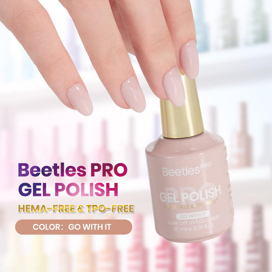 beetles Gel Polish curved brush close-up for smoother, precise application benefit