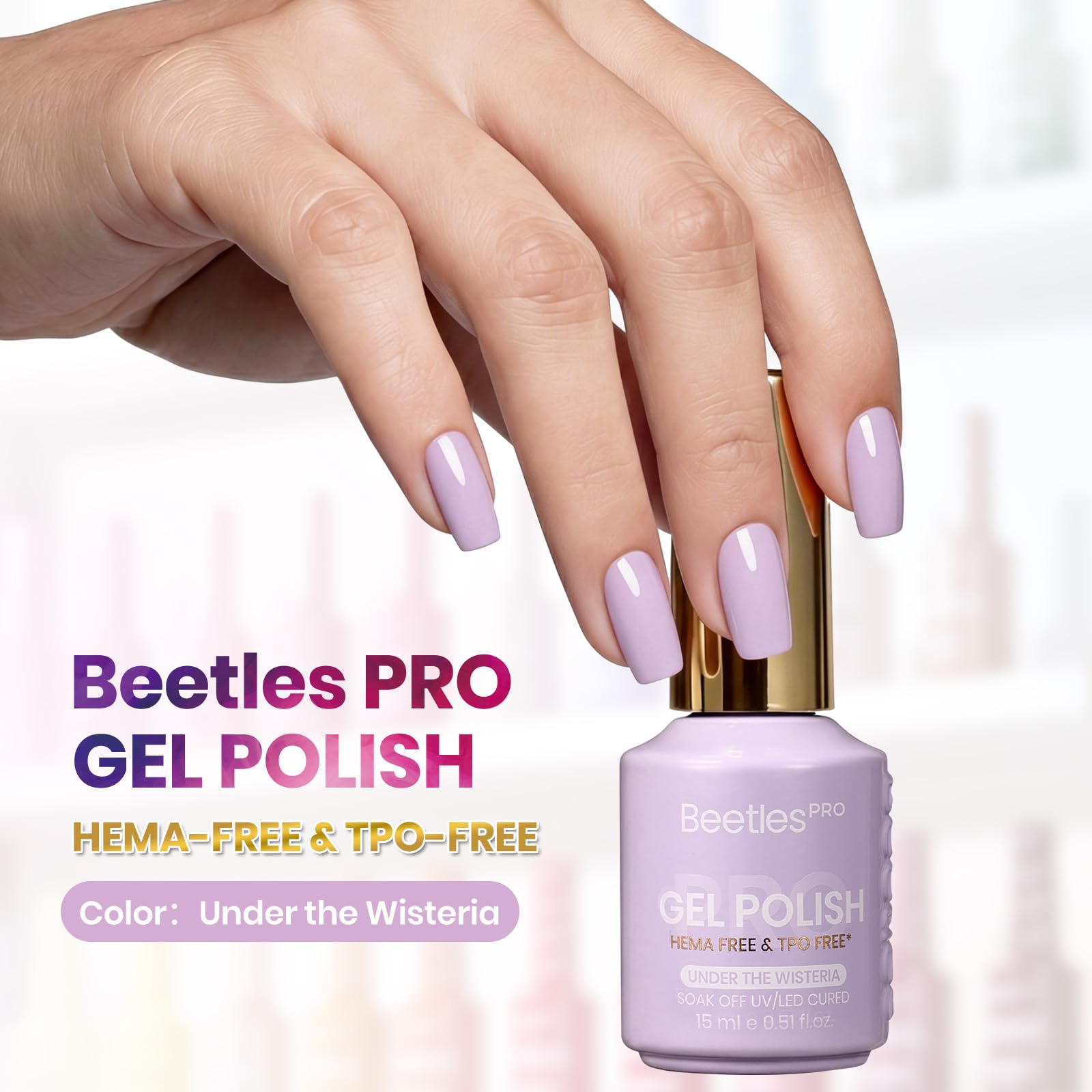 beetles Pro curved brush closeup for precise application and cleaner edges