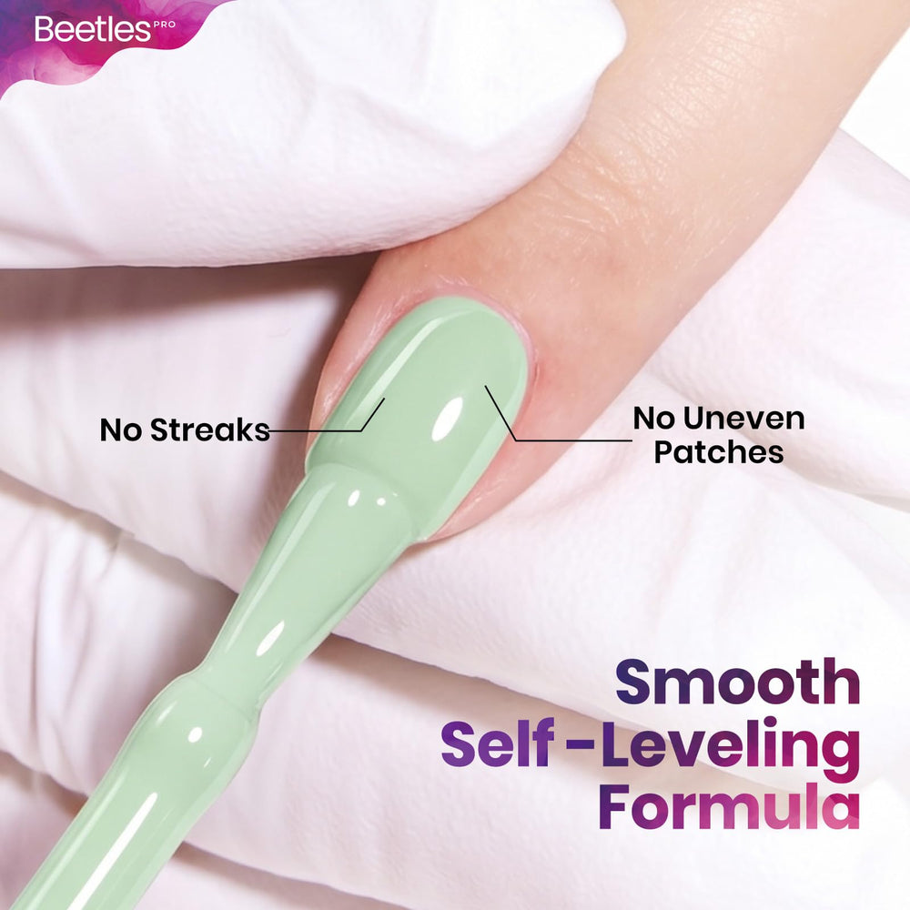 beetles pro polish in home manicure setup showing easy at-home application