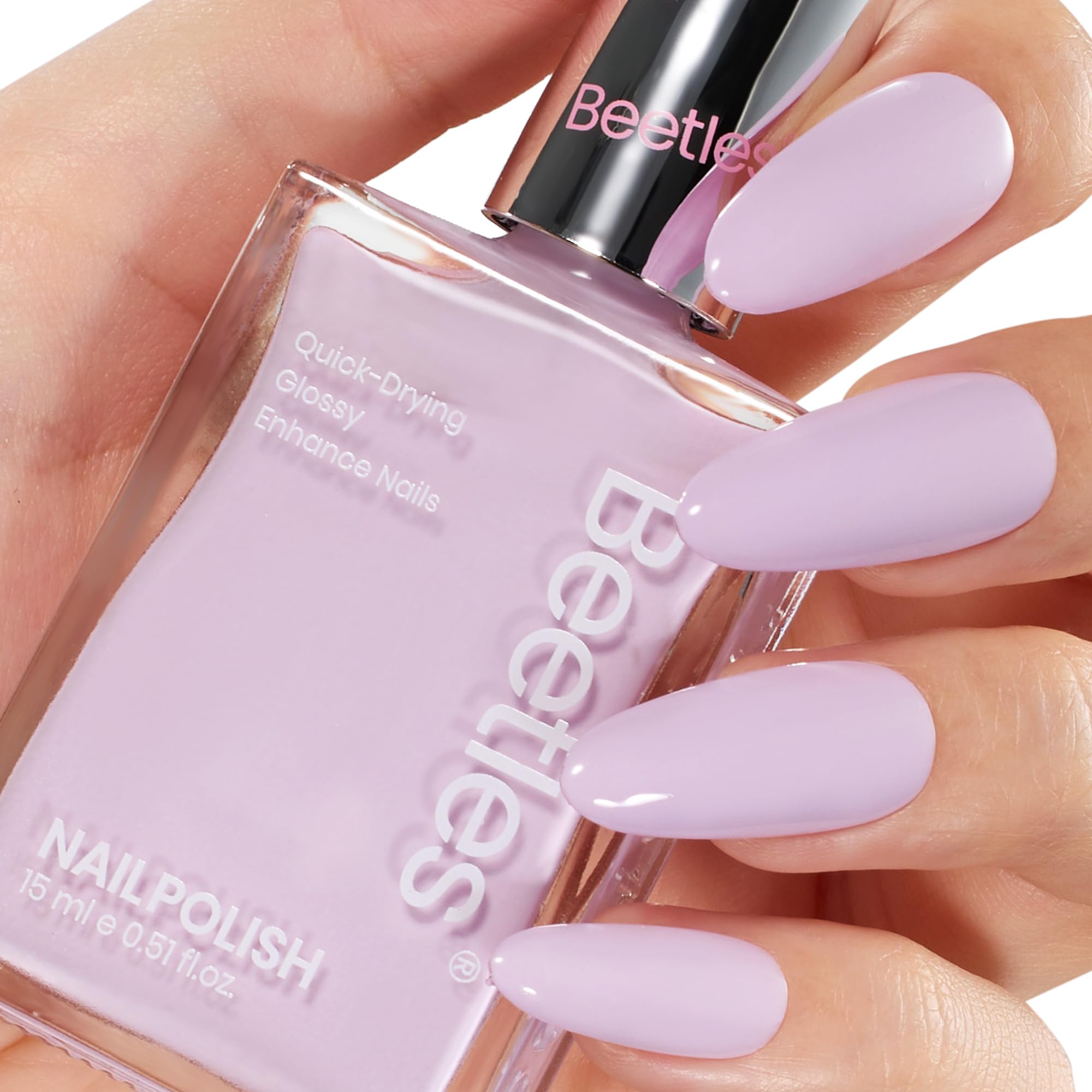 beetles gel polish applied in manicure lifestyle scene showing elegant nails