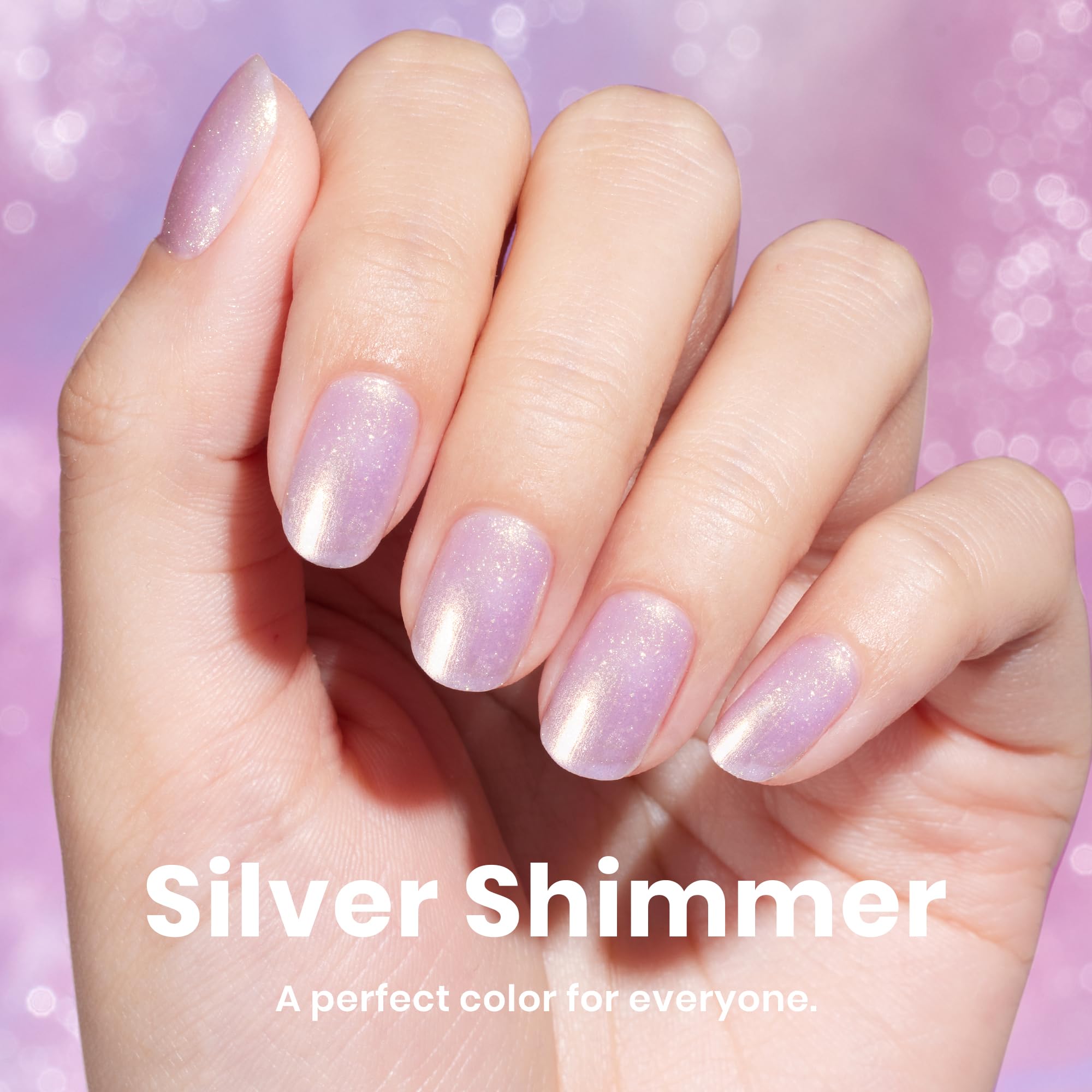 Beetles polish on mannequin nails showing wearable pastel style