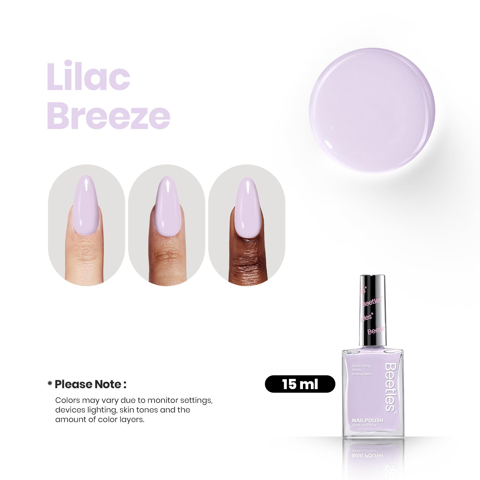 beetles gel polish glossy surface close-up highlighting high-gloss finish