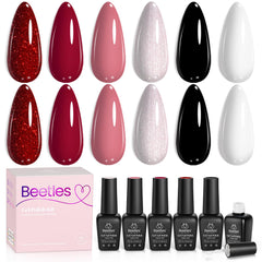 beetles Gel Polish front packaging showing six 7.5ml bottles and collection label