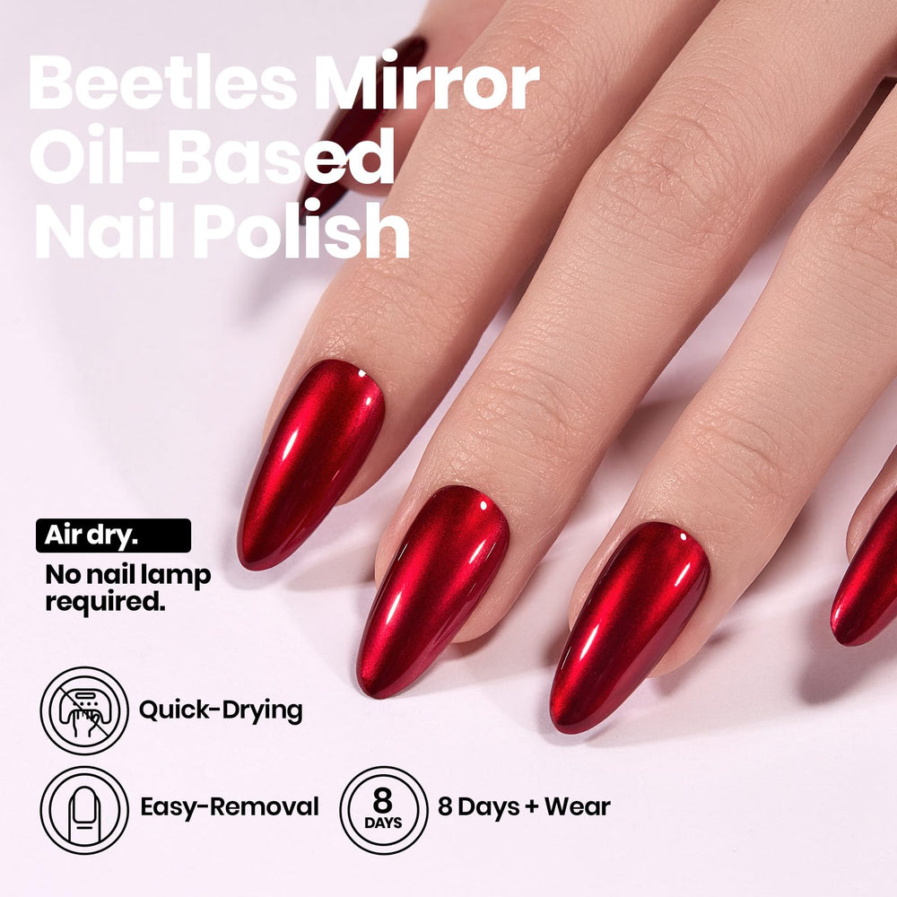 Beetles brush stroke demonstrating smooth application and even coverage benefit