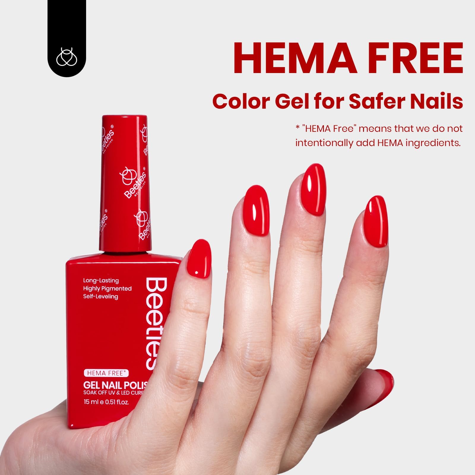 beetles Gel Polish brush stroke close-up showing smooth texture and full coverage