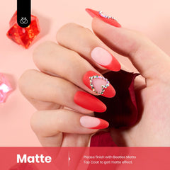 beetles gel polish cured glossy swatch illustrating high-shine finish