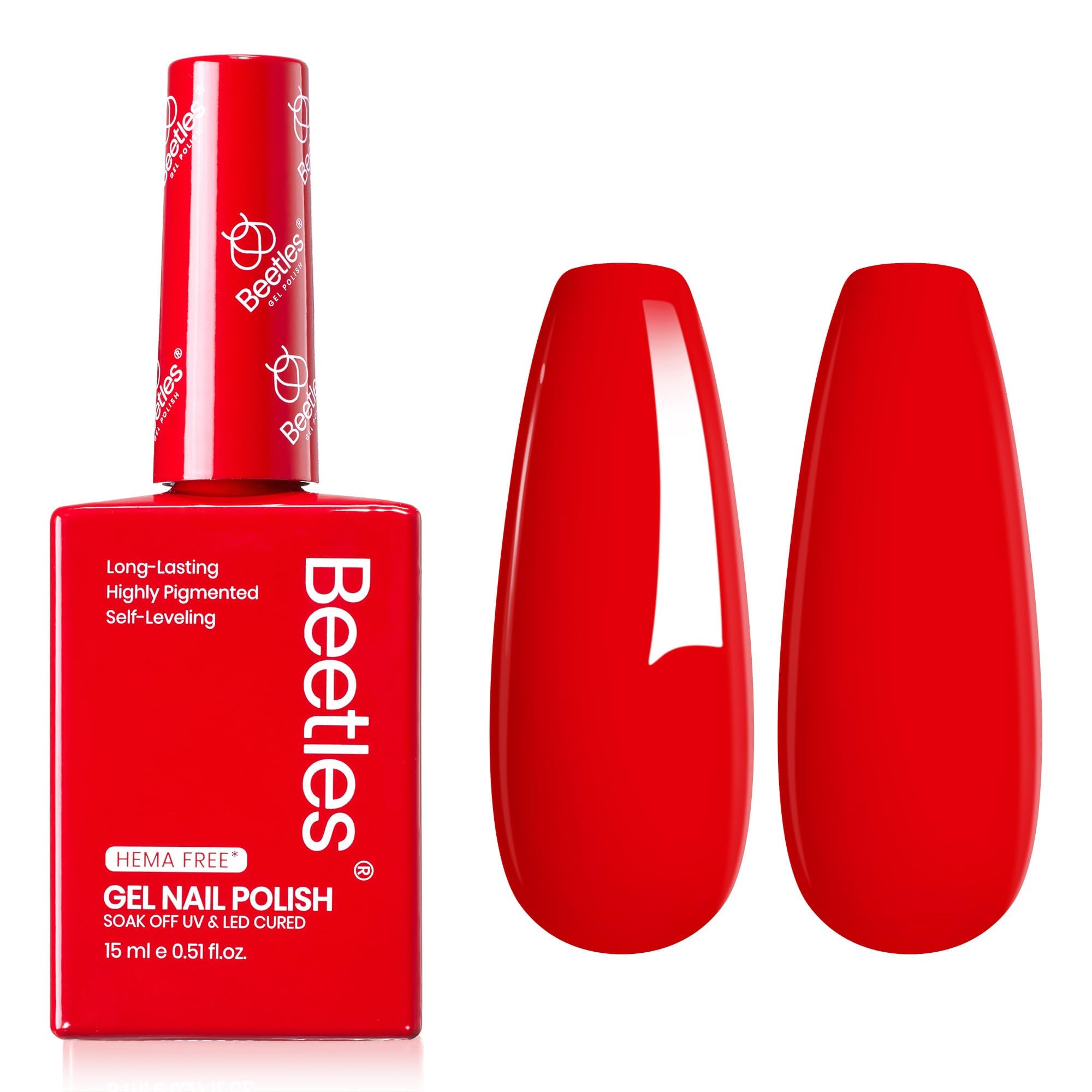 beetles Gel Polish packaging with bottle set showing color-coded bottle convenience